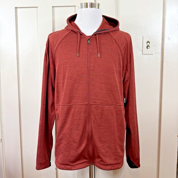 Duluth Trading Snagstop Standard Fit Full Zip Hoodie Red Mens Size XL Zip Pocket - Picture 2 of 8